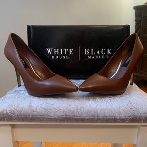 White House Black Market Dark Brown Heels